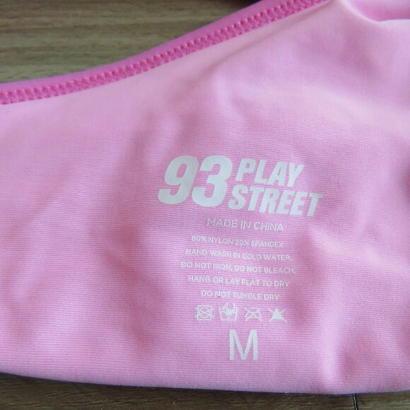 93 PLAY STREET Sophie Butterfly Bikini Top in Poppy Pink Feminine Y2K - Size M - Picture 13 of 13